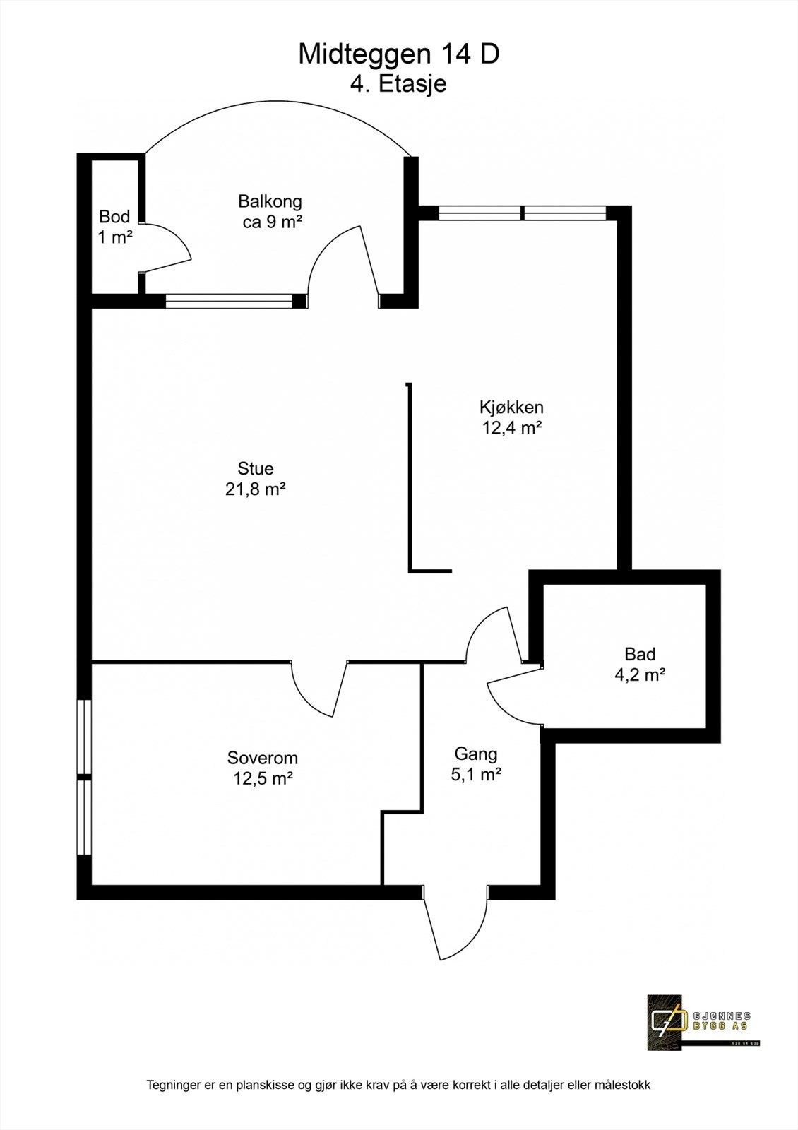 Midteggen 14 D - 4. Etasje - 2D Floor Plan.935787474482420_page-0001.jpg Galleribilde