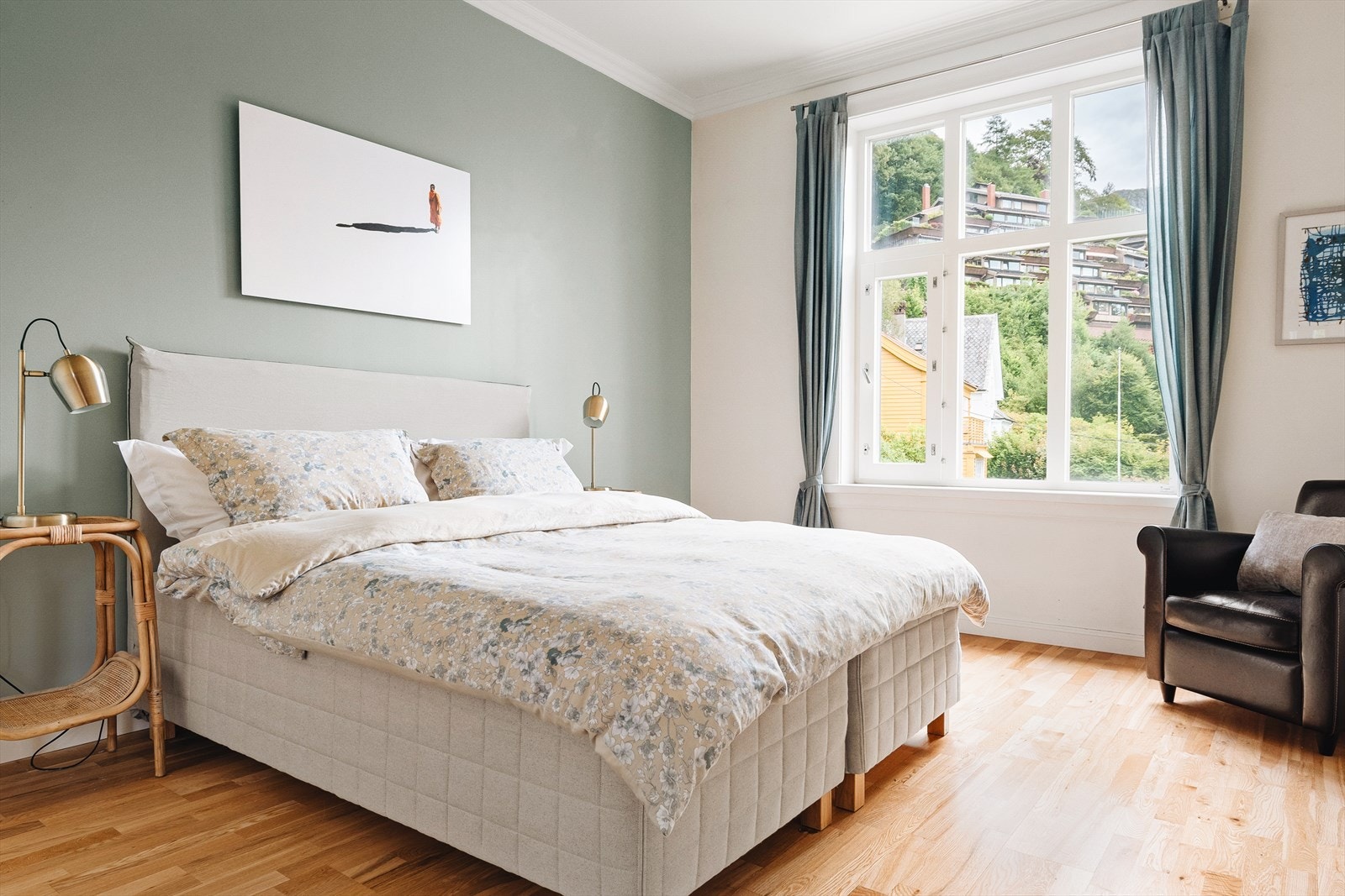 Fin utsikt også fra soverommene Galleribilde