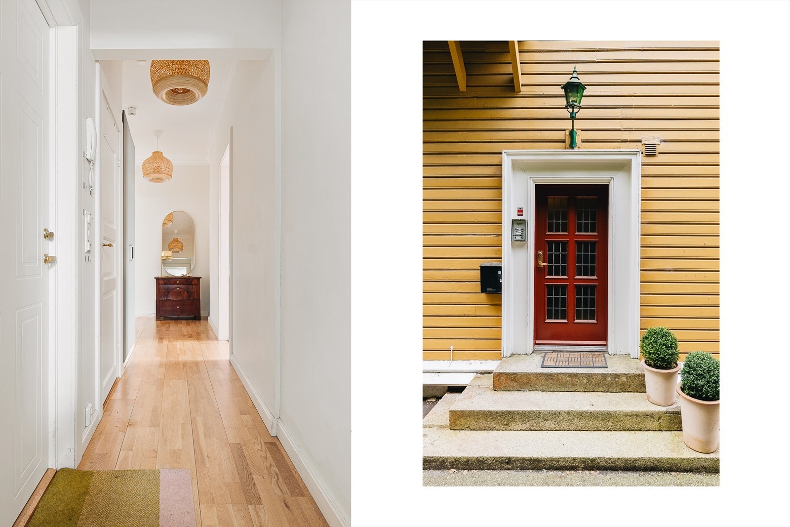 I entreen er det plass til å henge av seg yttertøy og sette fra seg sko. Ved entreen ligger leilighetens innvendige bod. For ytterligere oppbevaring disponerer leiligheten en ekstern bod på ca. 8,5m². Galleribilde