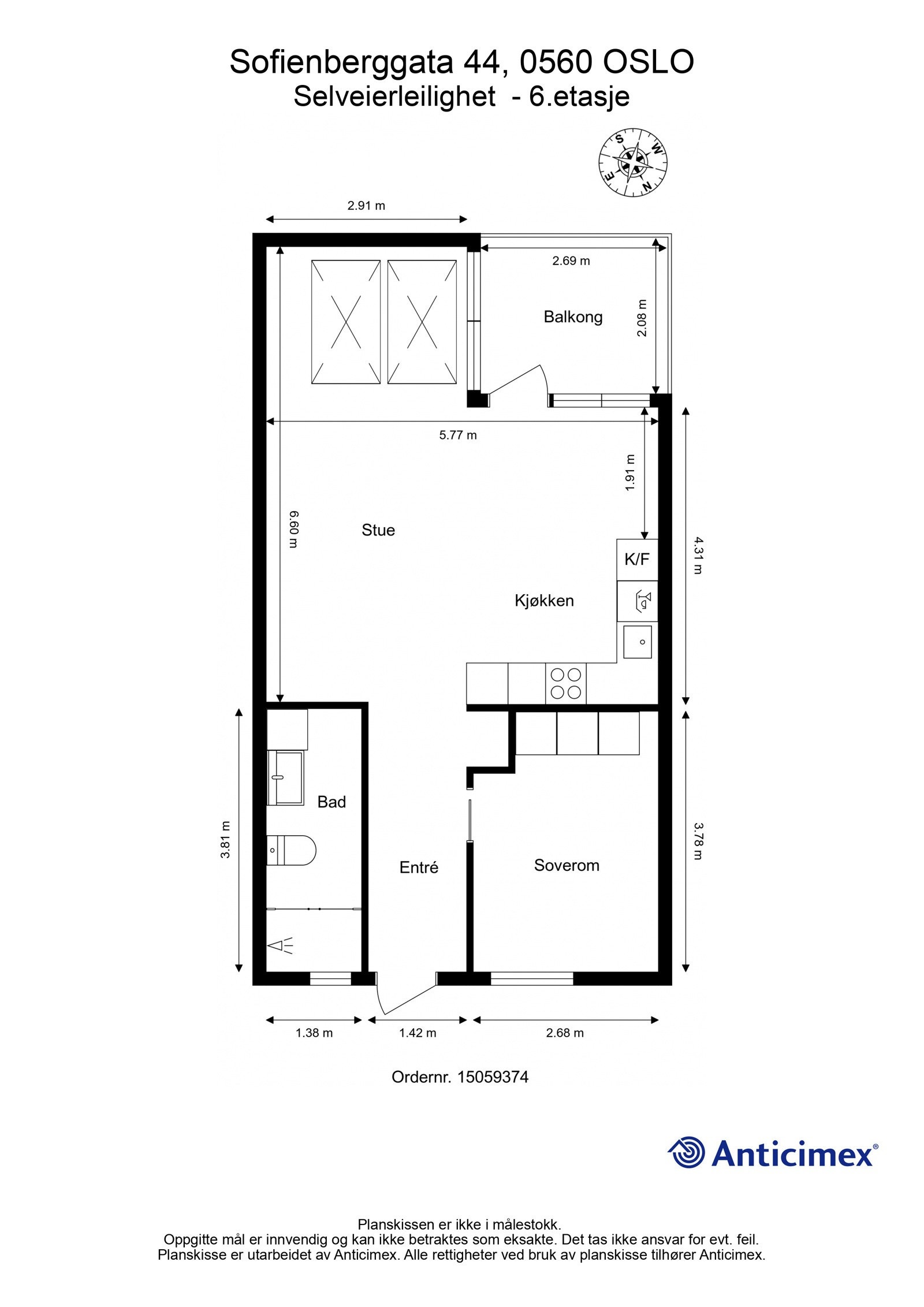 Plantegning Galleribilde