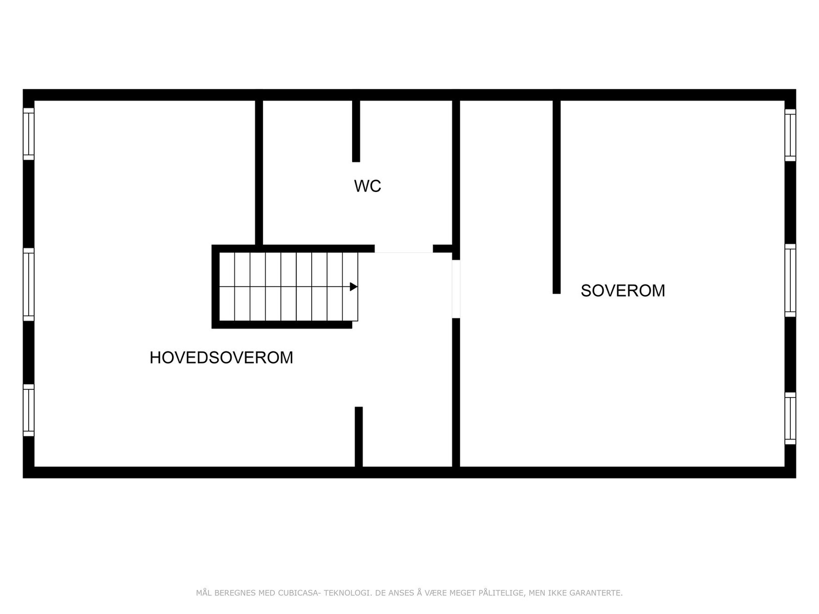 Plantegning andre etasje. Galleribilde