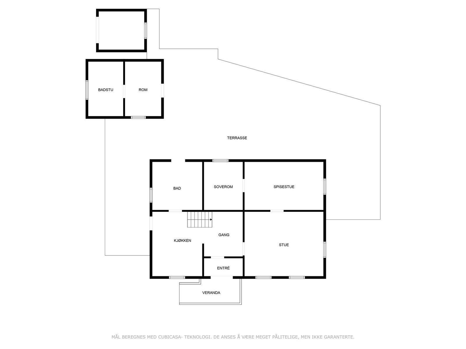 Plantegning første etasje. Galleribilde