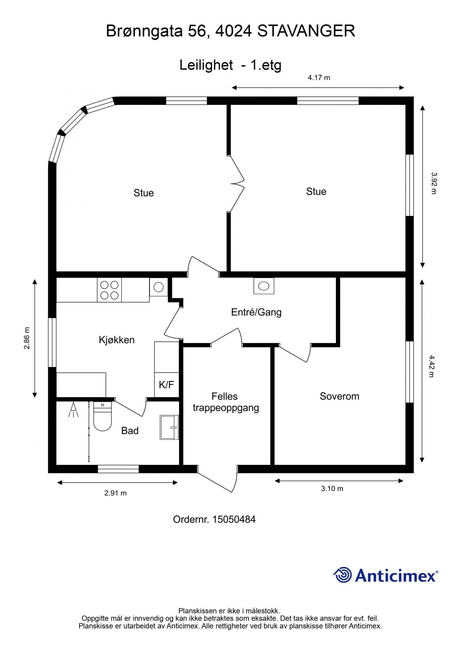 Plantegning | Brønngata 56 Galleribilde