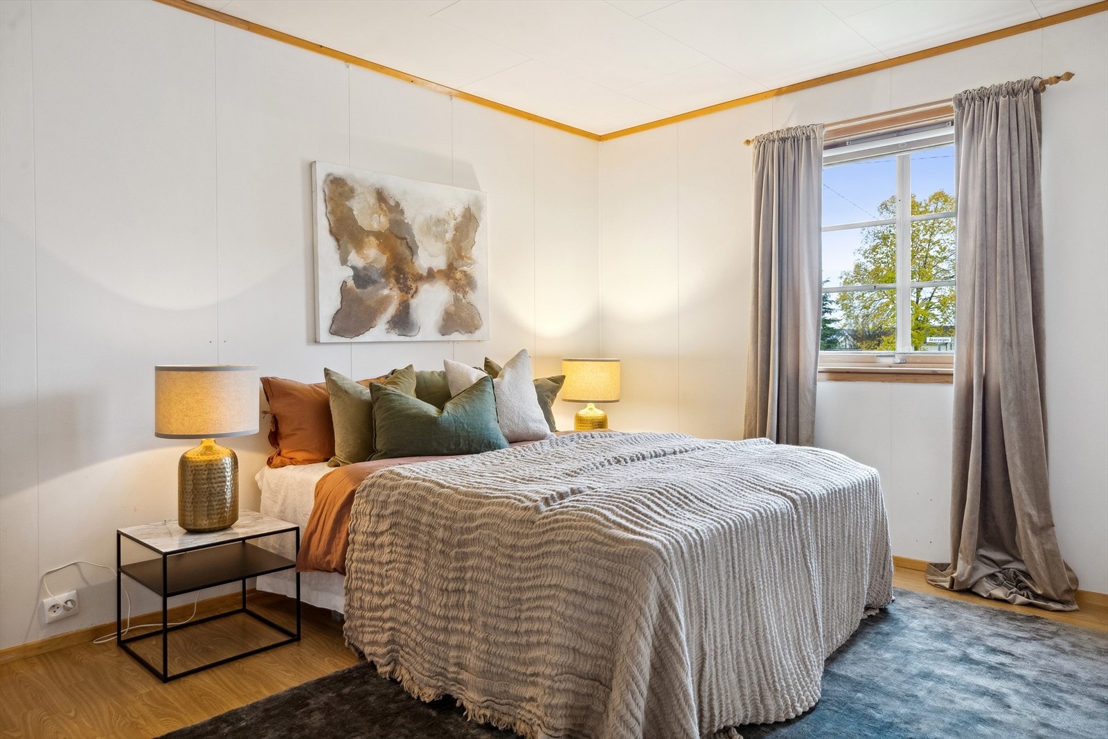 Boligen har to soverom på henholdsvis 10,5 og 12 kvm. Galleribilde