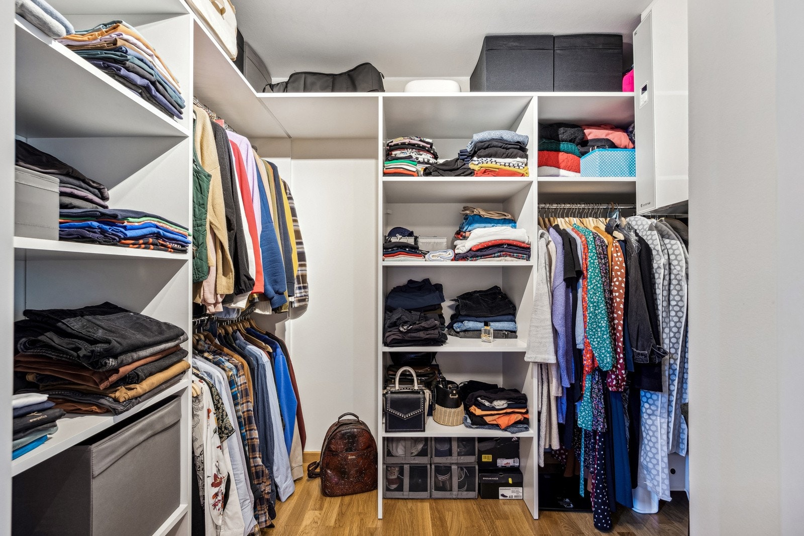 Her har man gode oppbevaringsmuligheter. Galleribilde