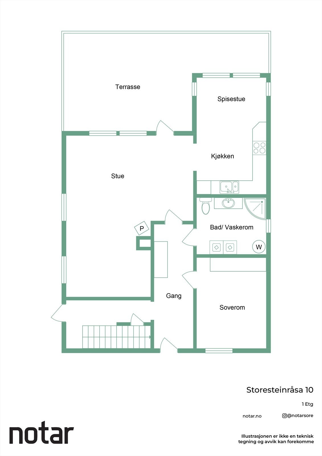 Plantegning hovedetasje Galleribilde