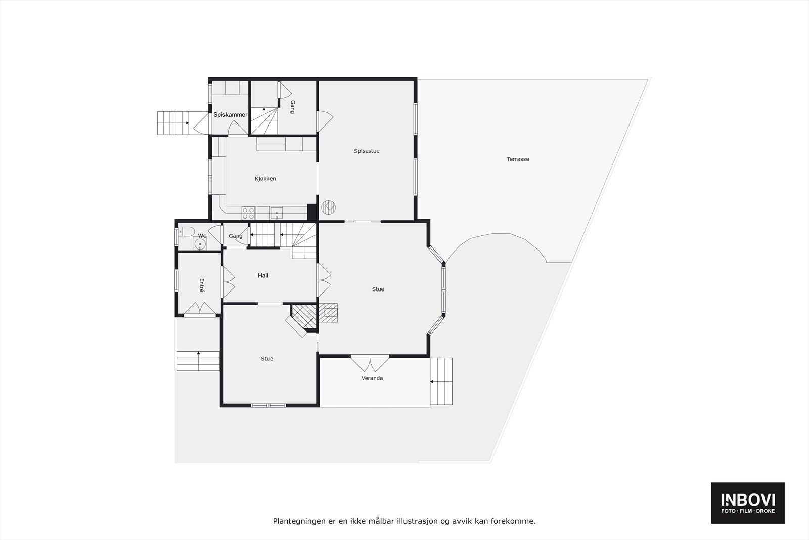 Plantegning hovedplan Galleribilde