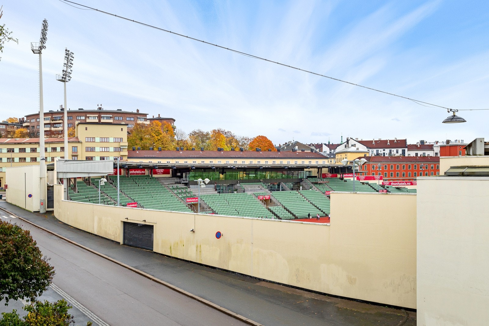 Utsikt mot stadion i den ene retningen Galleribilde