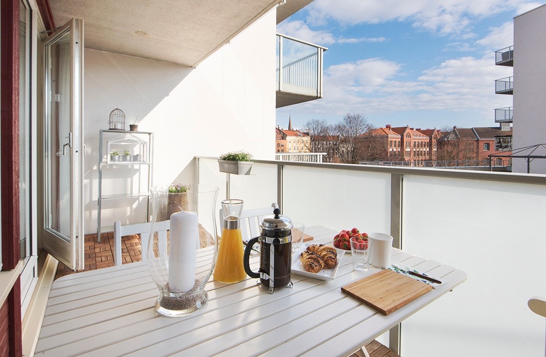 Balkong med fin utsikt Galleribilde