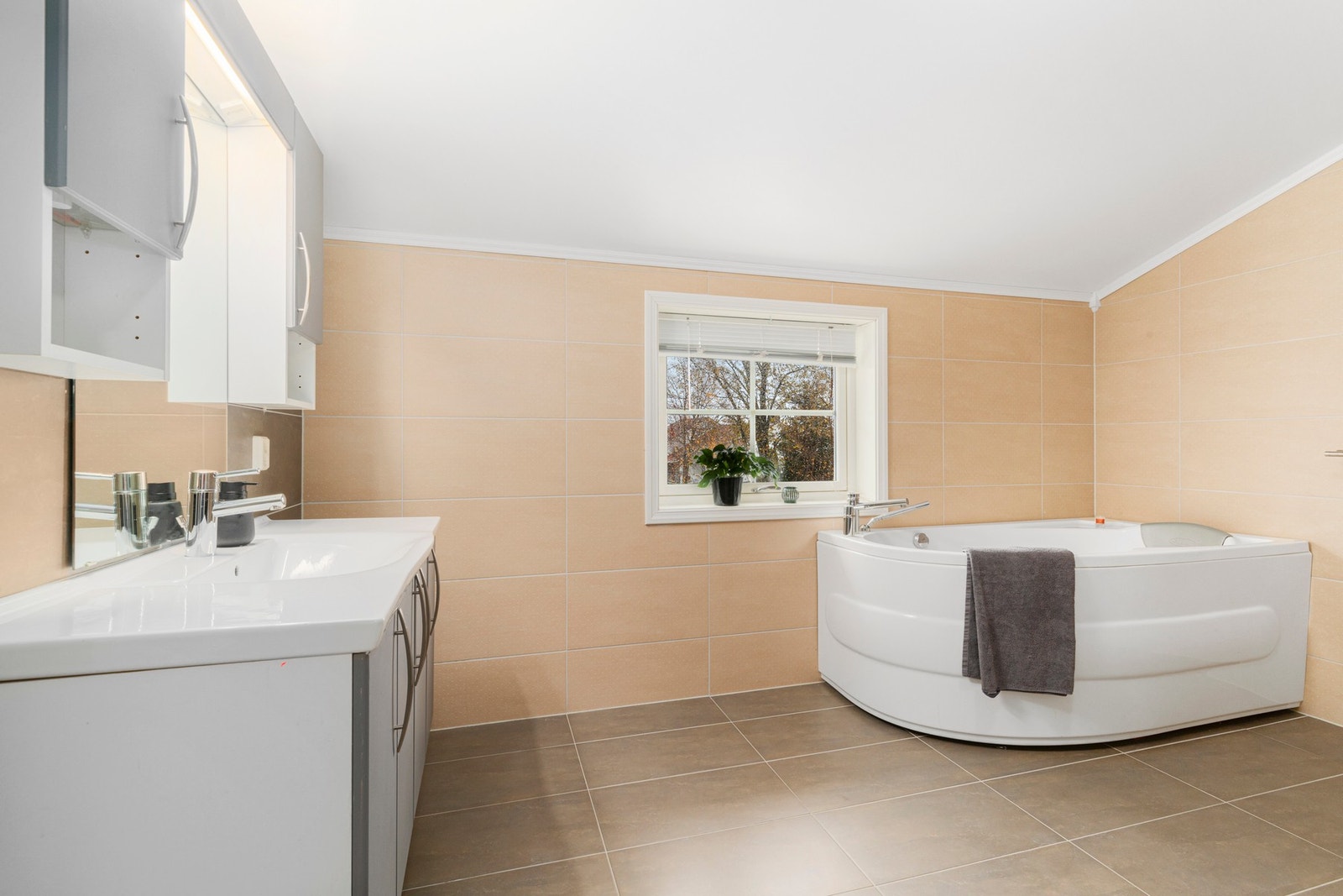 Begge badene oppleves romslige. Galleribilde