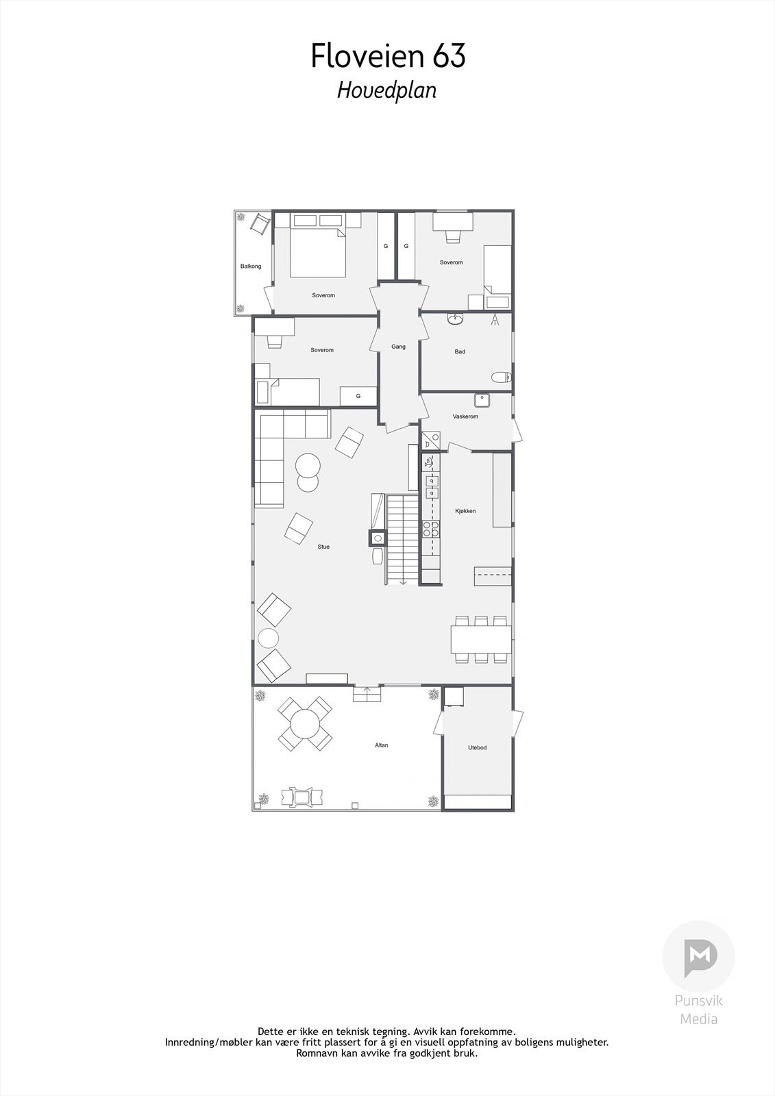 Plantegning hovedplan Galleribilde