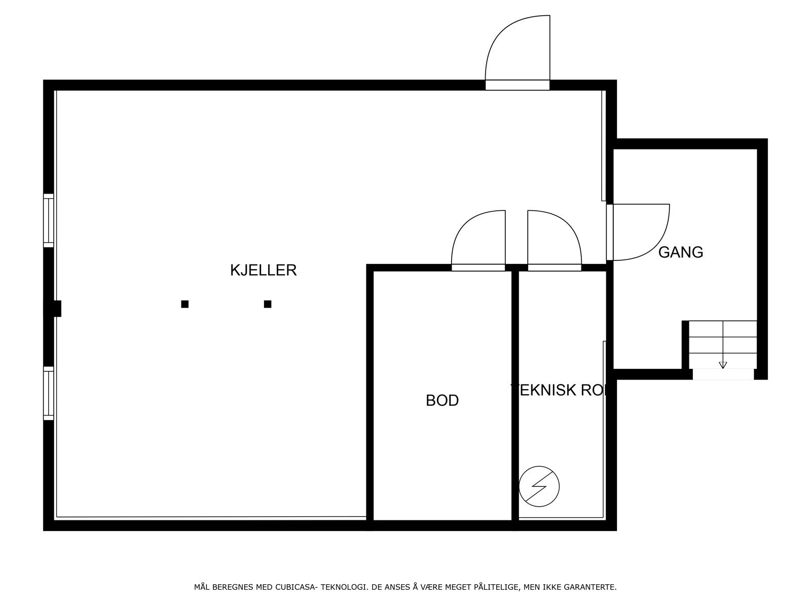 Kjeller. Stort lagringsrom. Perfekt for alt en familie trenger til alle årstider. Galleribilde