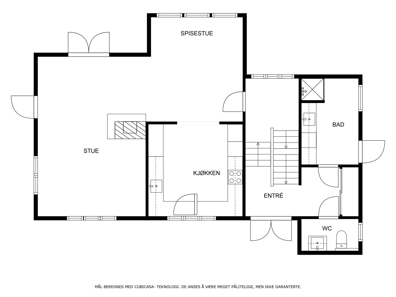 Gjør deg kjent med planløsningen - 1. etg. Galleribilde