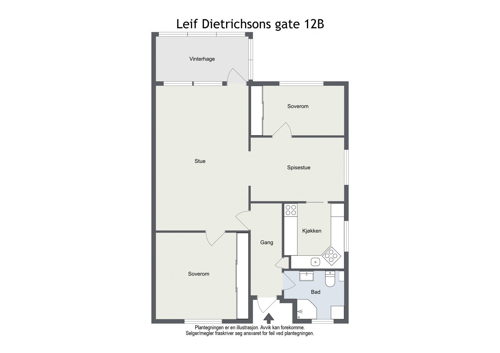 Plantegning Galleribilde