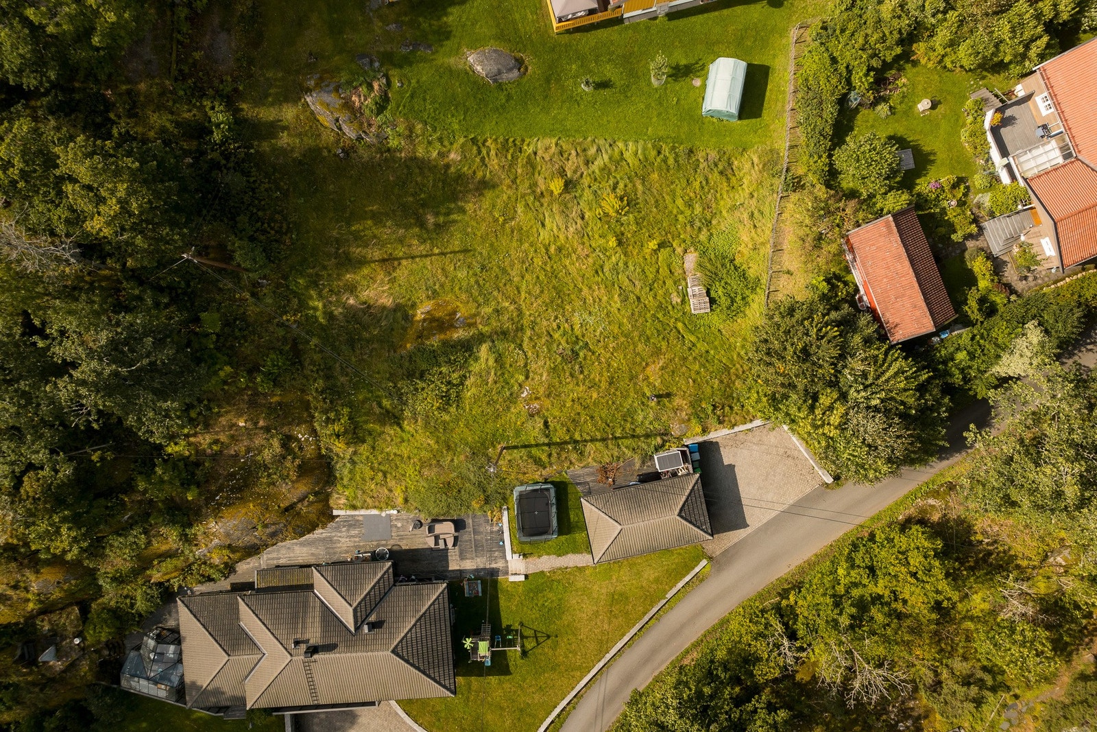 Reguleringsplan for boligformål med utnyttelsesgrad (BYA) på 25%. Galleribilde
