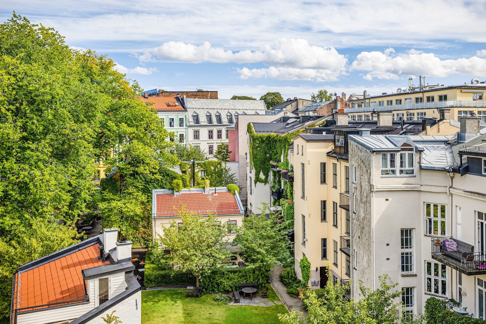 Utsikt fra takterrassen. Galleribilde