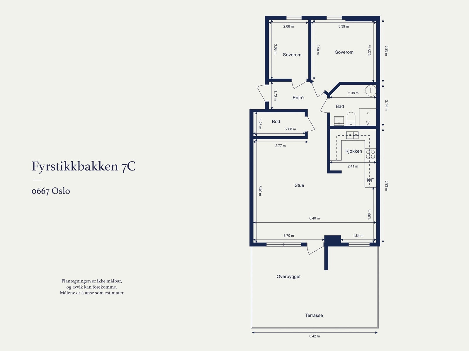 Plantegning | Fyrstikkbakken 7C Galleribilde