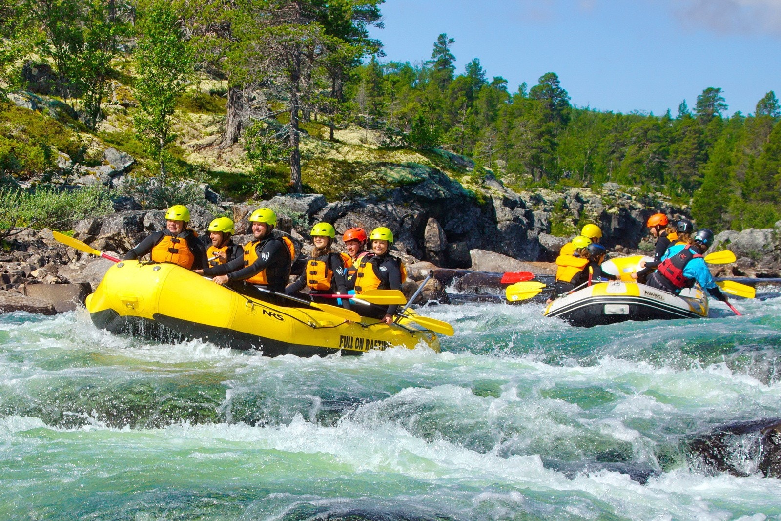 Familierafting på Dagali Galleribilde