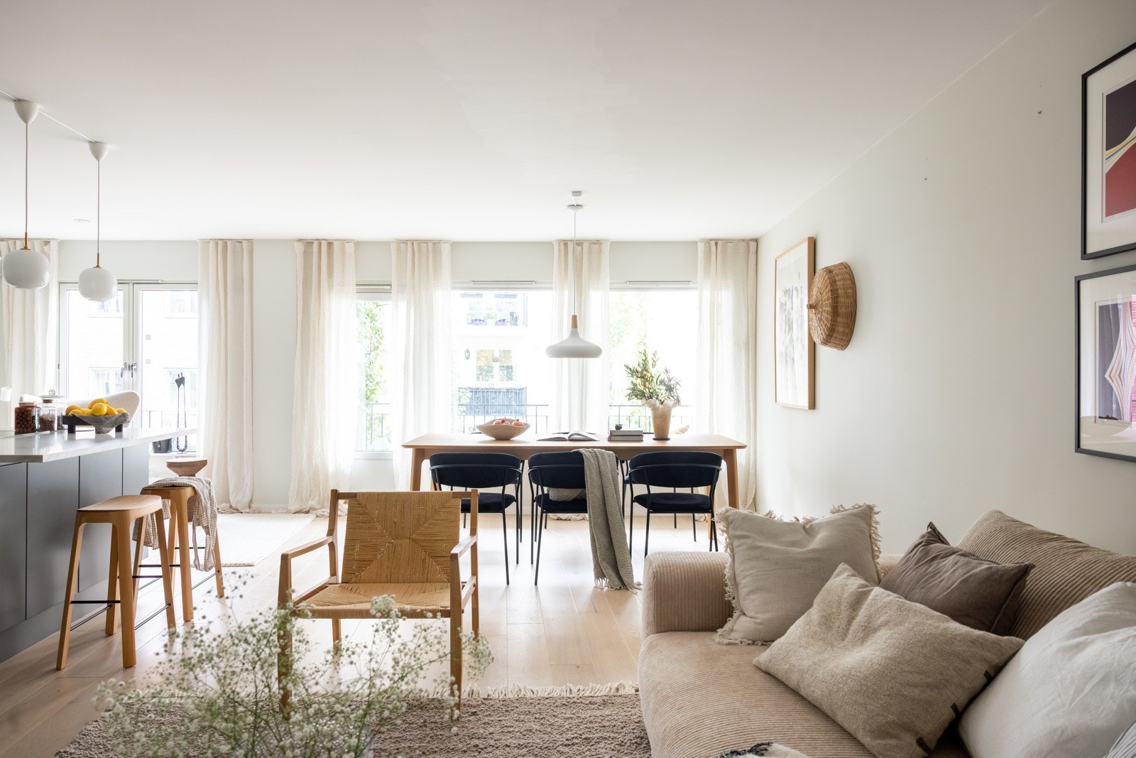 En delikat 3-roms leilighet med balkong og heis. Galleribilde