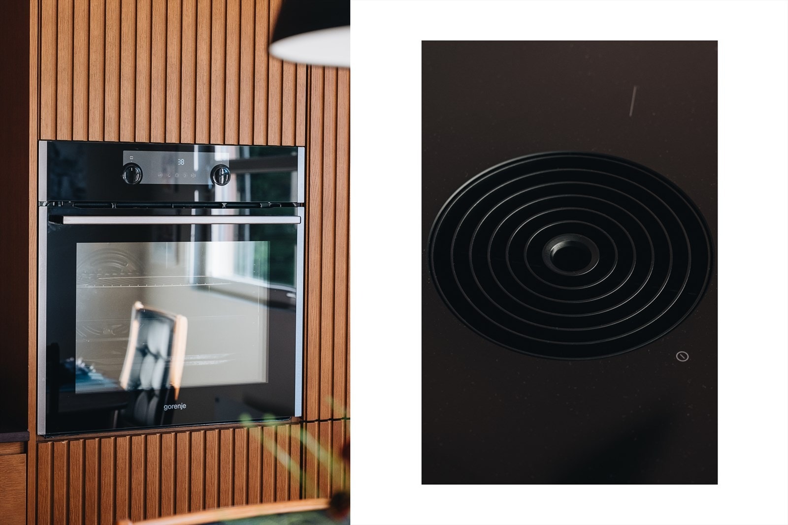 Koketopp har integrert avtrekksvifte, og stekeovn er montert i behagelig arbeidshøyde. Galleribilde