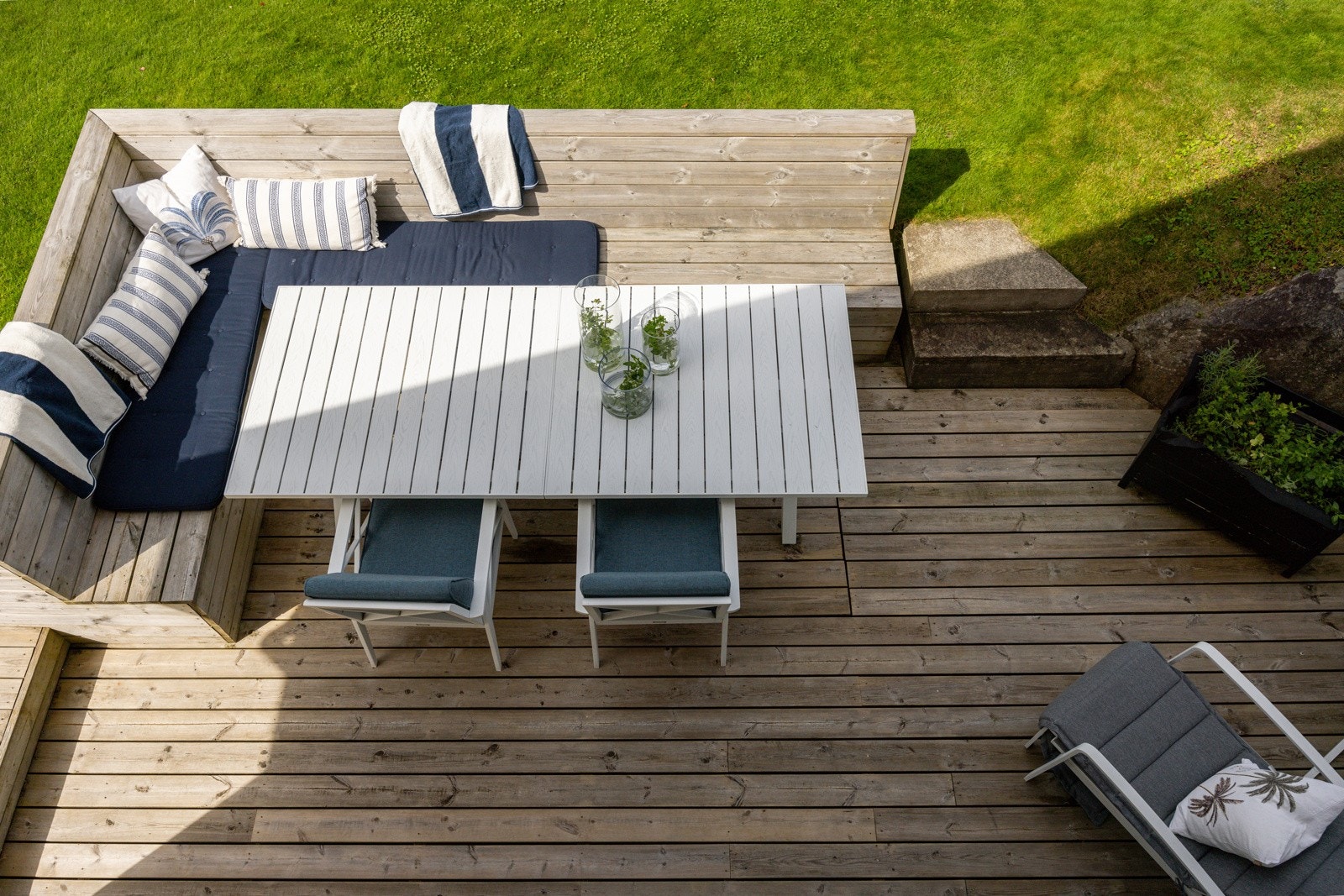 Det er også montert utebelysning og stikkontakt på vegg. Galleribilde