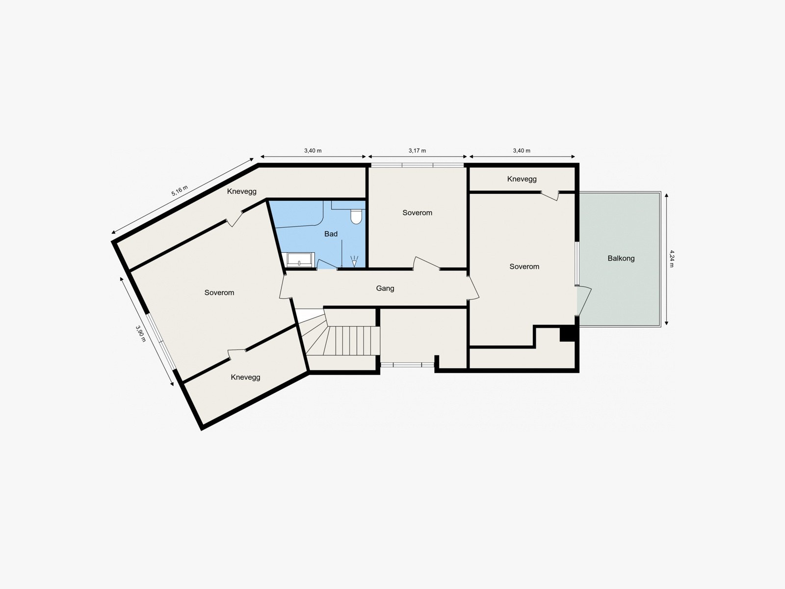 Plantegning 2. etasje. Galleribilde