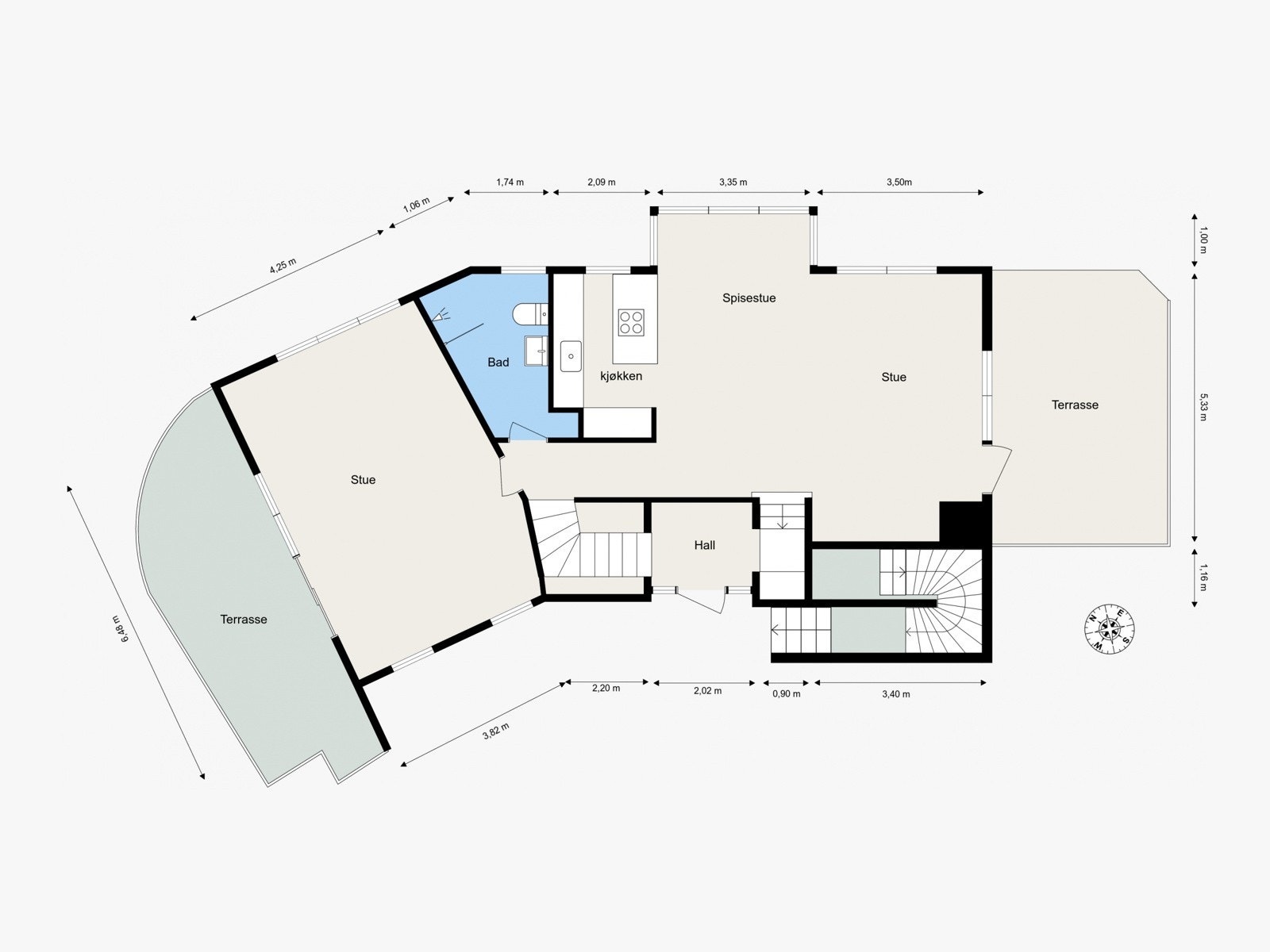 Plantegning 1. etasje. Galleribilde