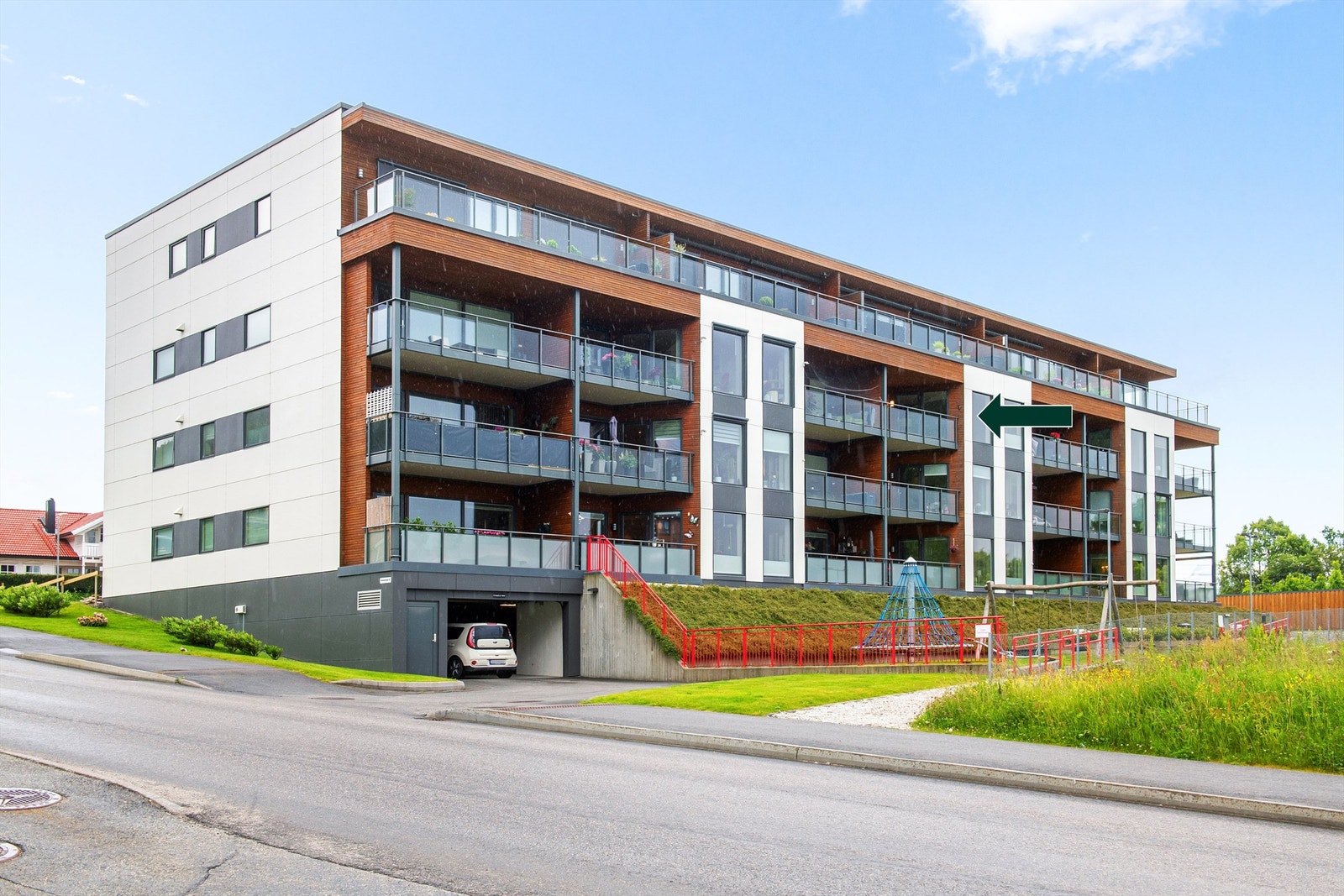 Leiligheten er beliggende i 3 etasje mot vest Galleribilde