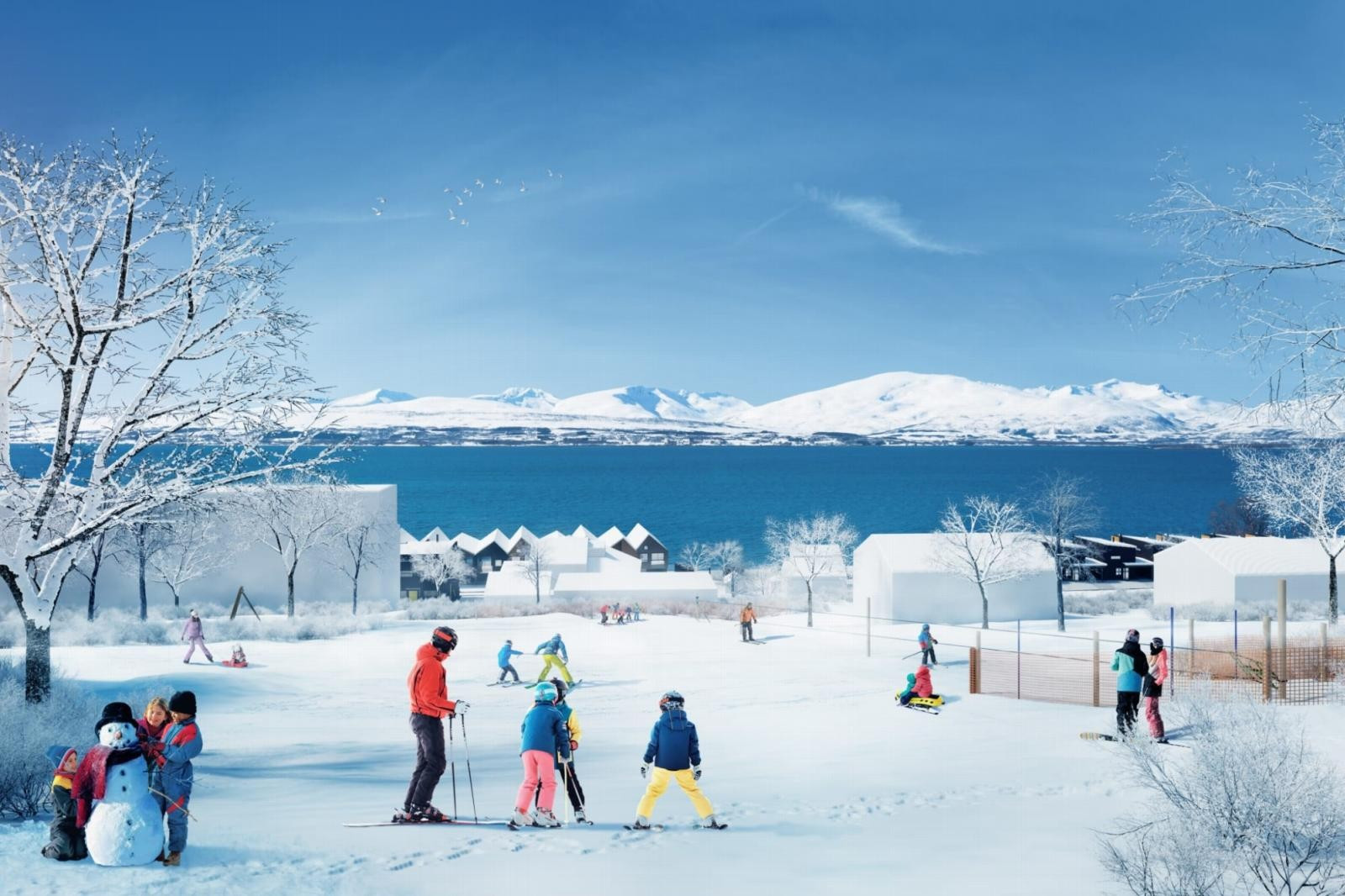 Ski/akebakke (opplysninger fra utbygger, se hjemmeside for mer informasjon).