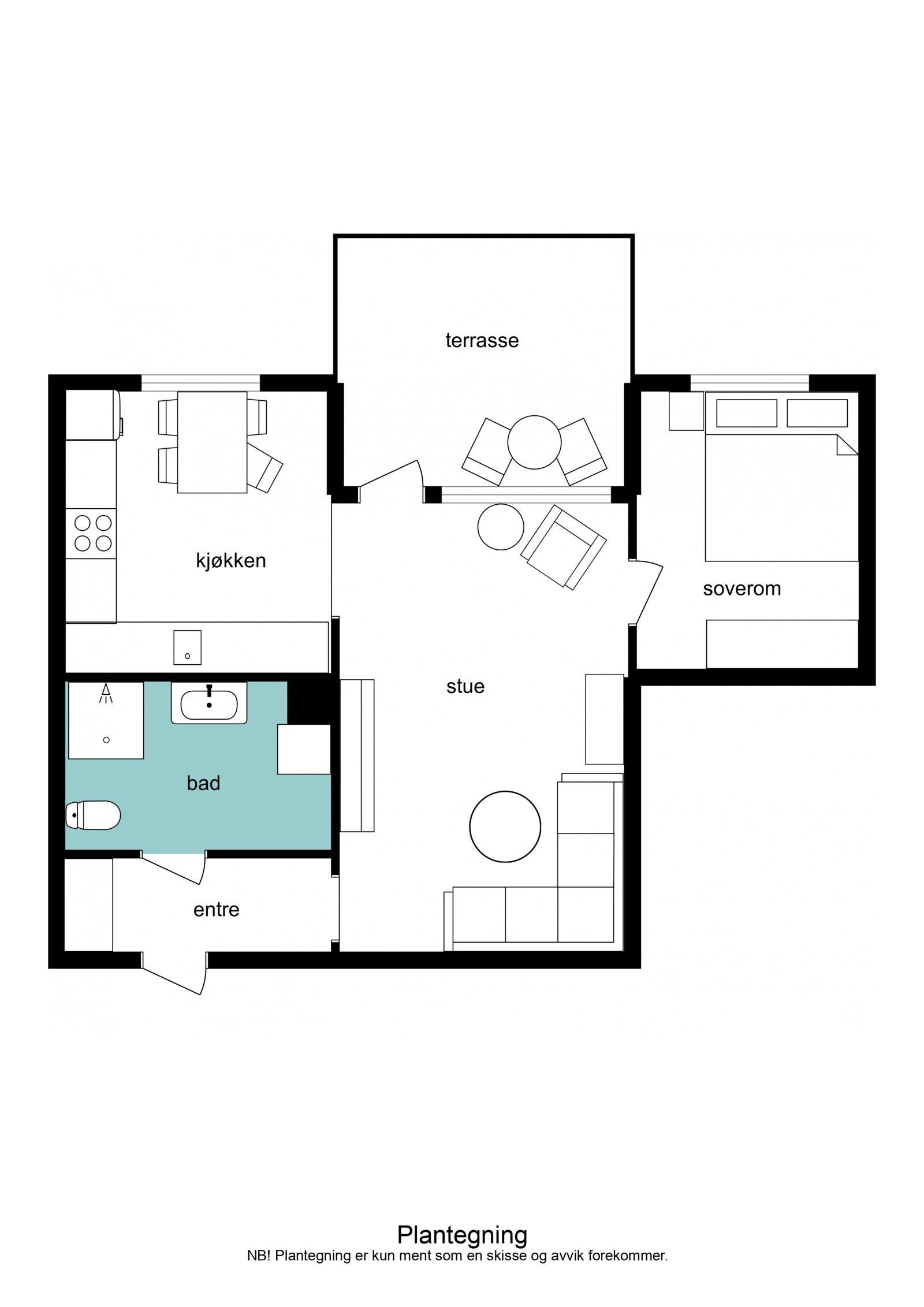 Plantegning Østre Aspehaug 9. Galleribilde