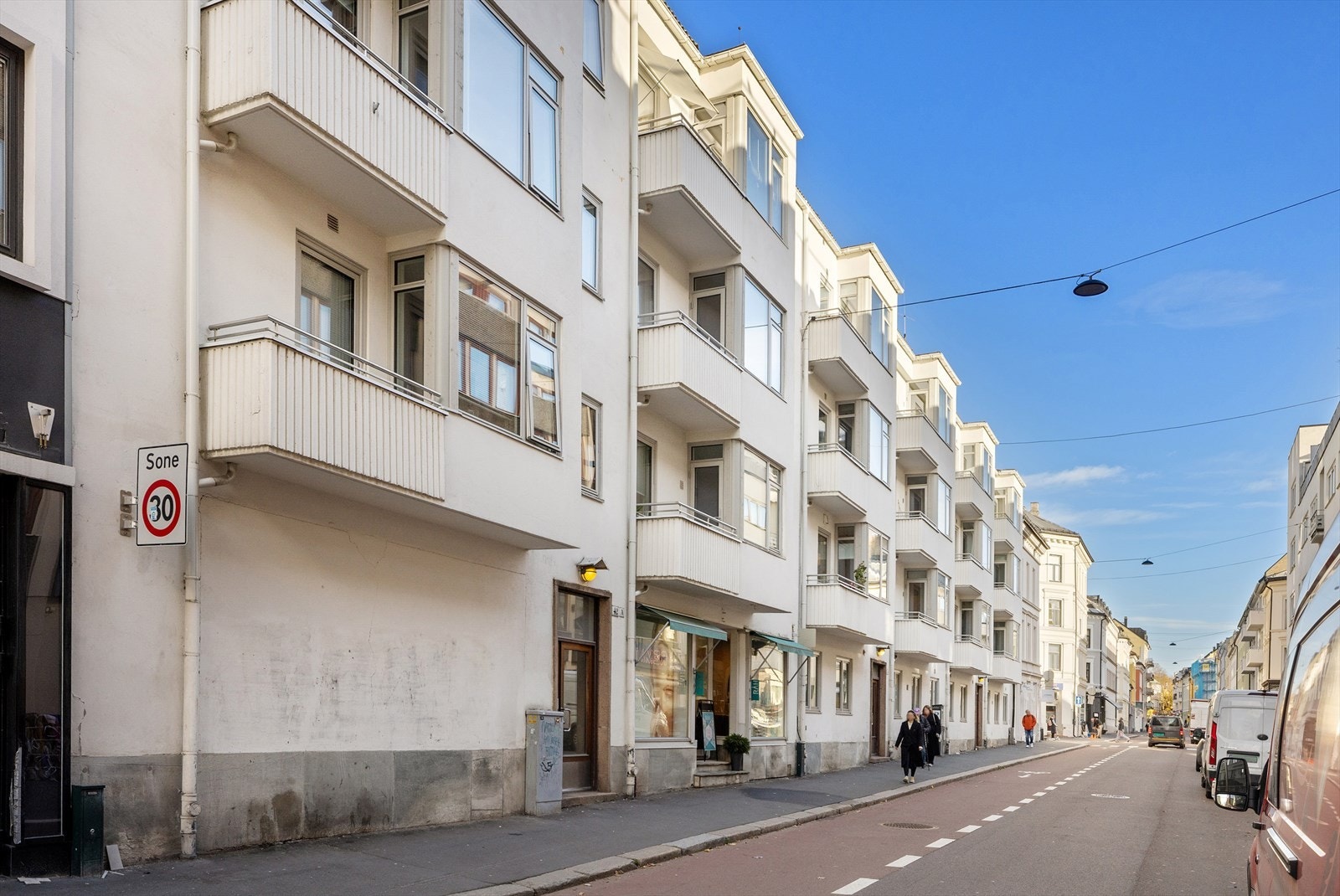 Leiligheten er beliggende i populære Industrigata kun et steinkast fra Bogstadveien Galleribilde