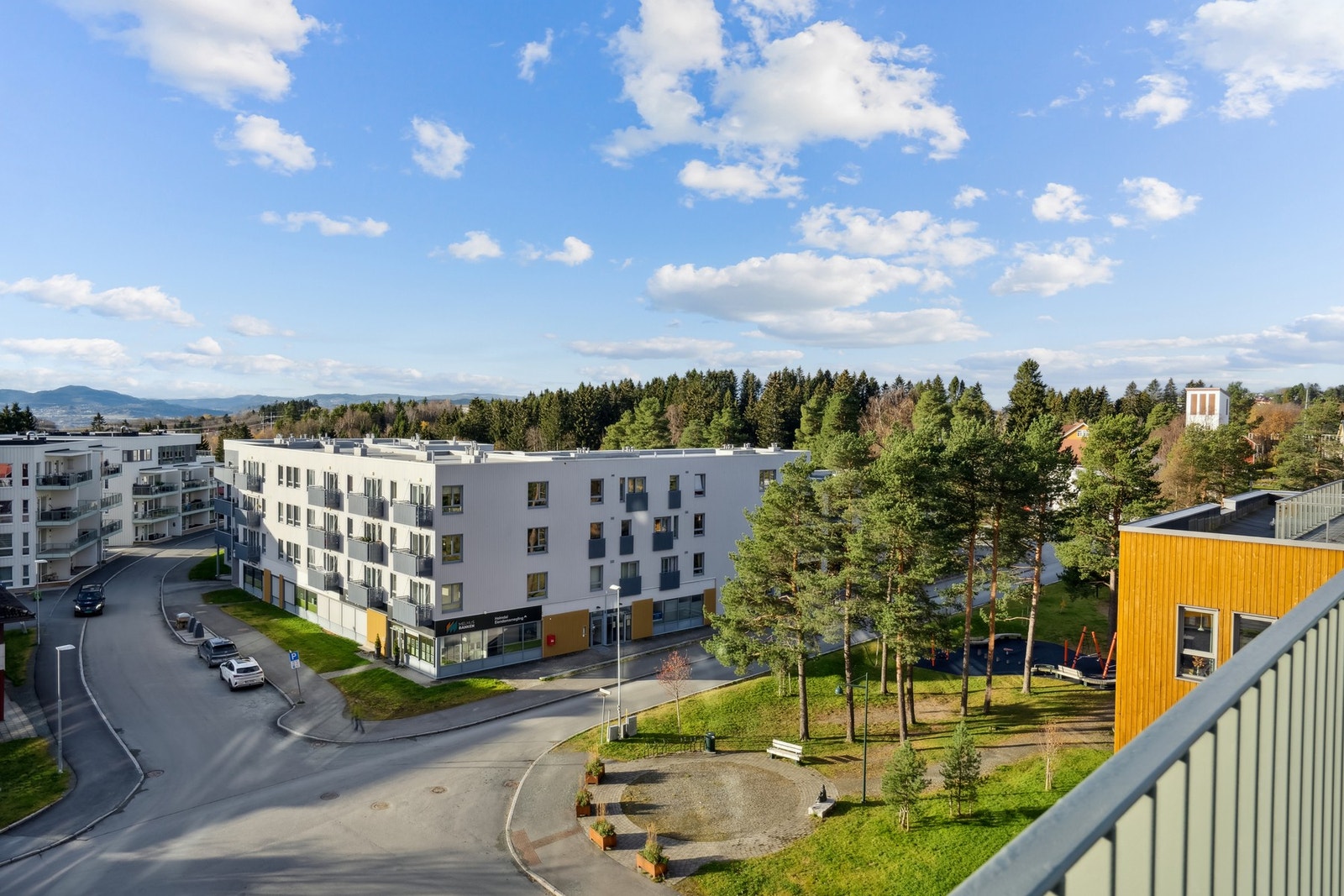 Nydelige sol- og utsiktsforhold fra takterrassen. Galleribilde