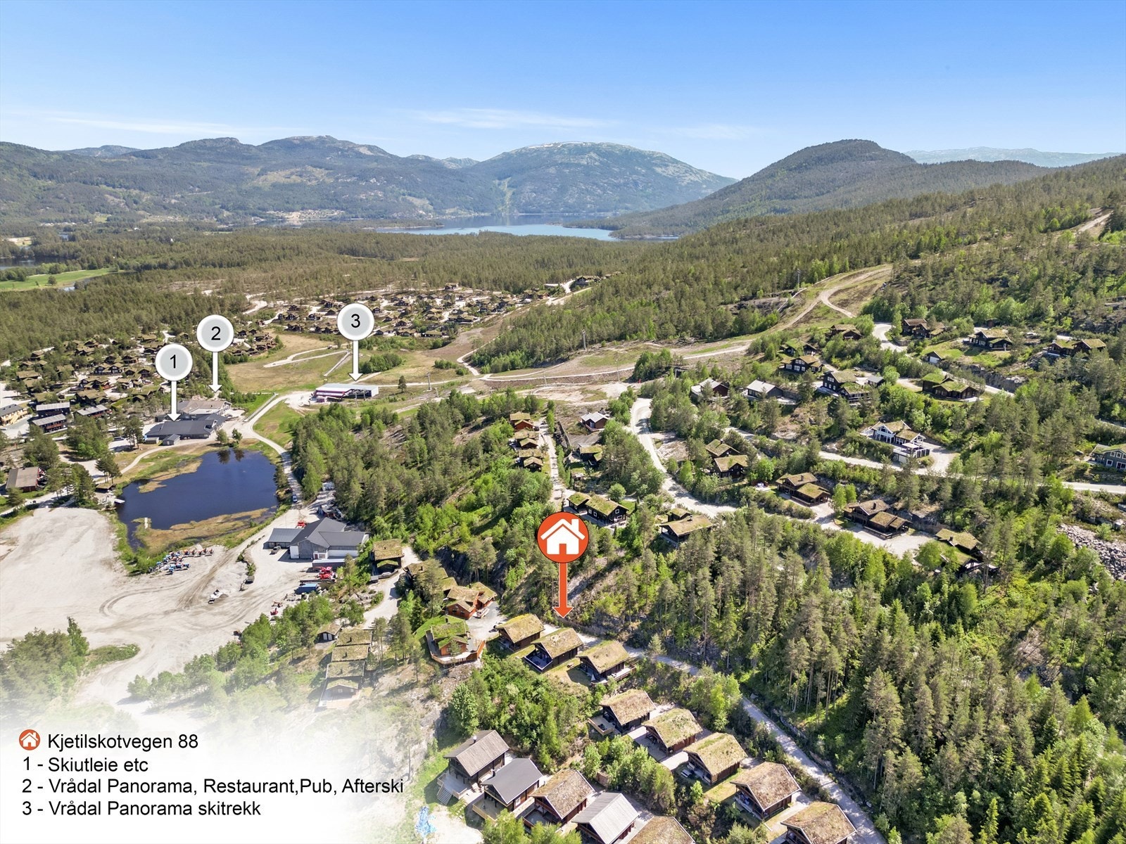 Hytta har skiavstand/gangavstand til alpinanlegget Galleribilde