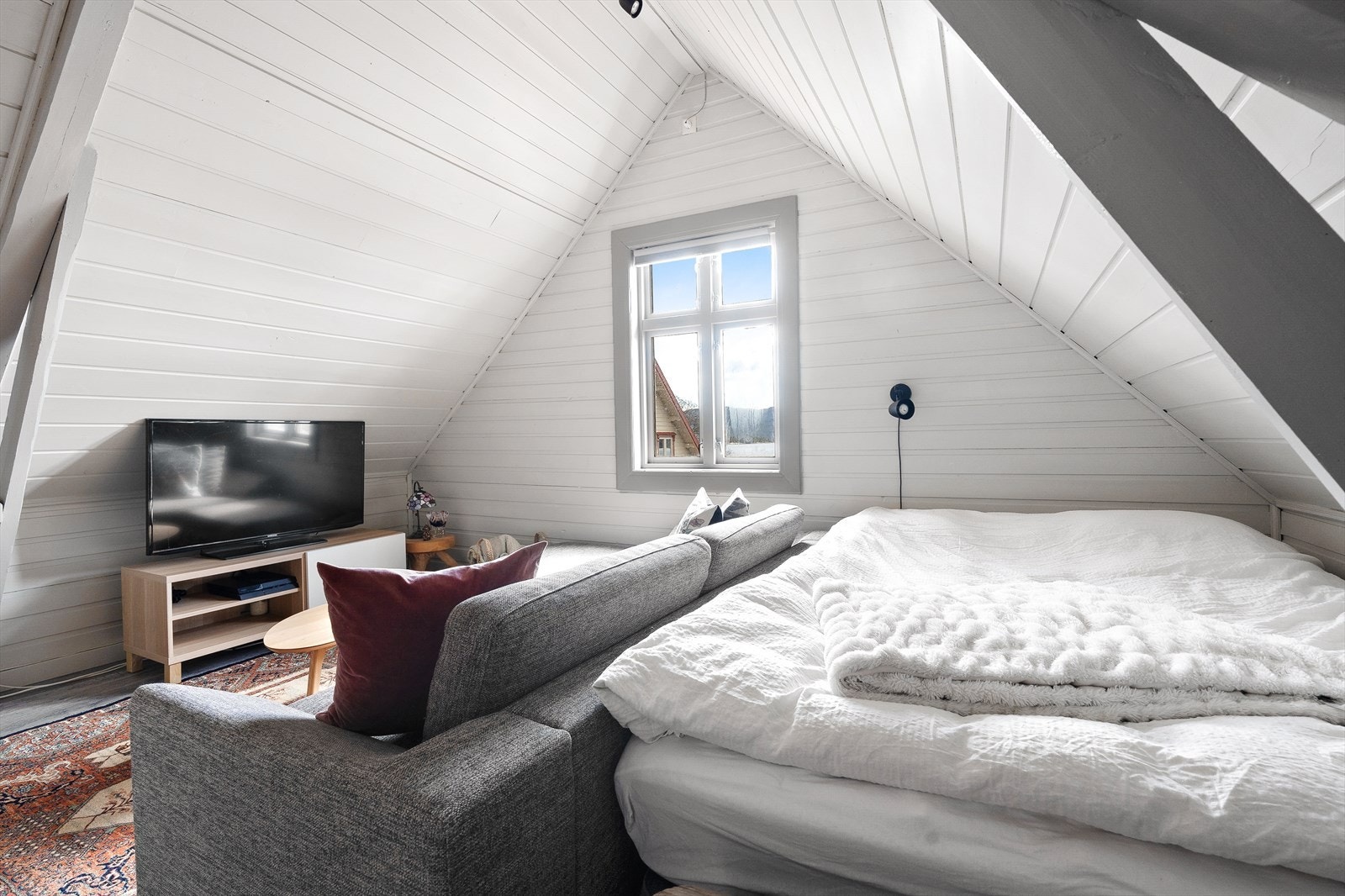 Innredet loft i anneks/uthus Galleribilde