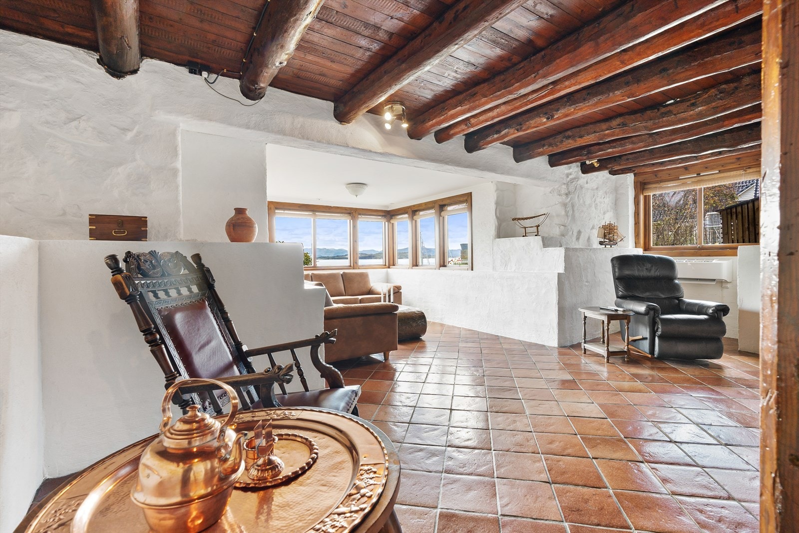 Her har man varme i gulv samt varmepumpe Galleribilde