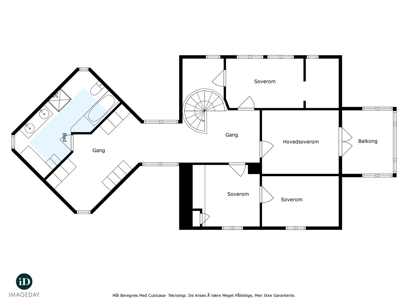 Plantegning loft Galleribilde