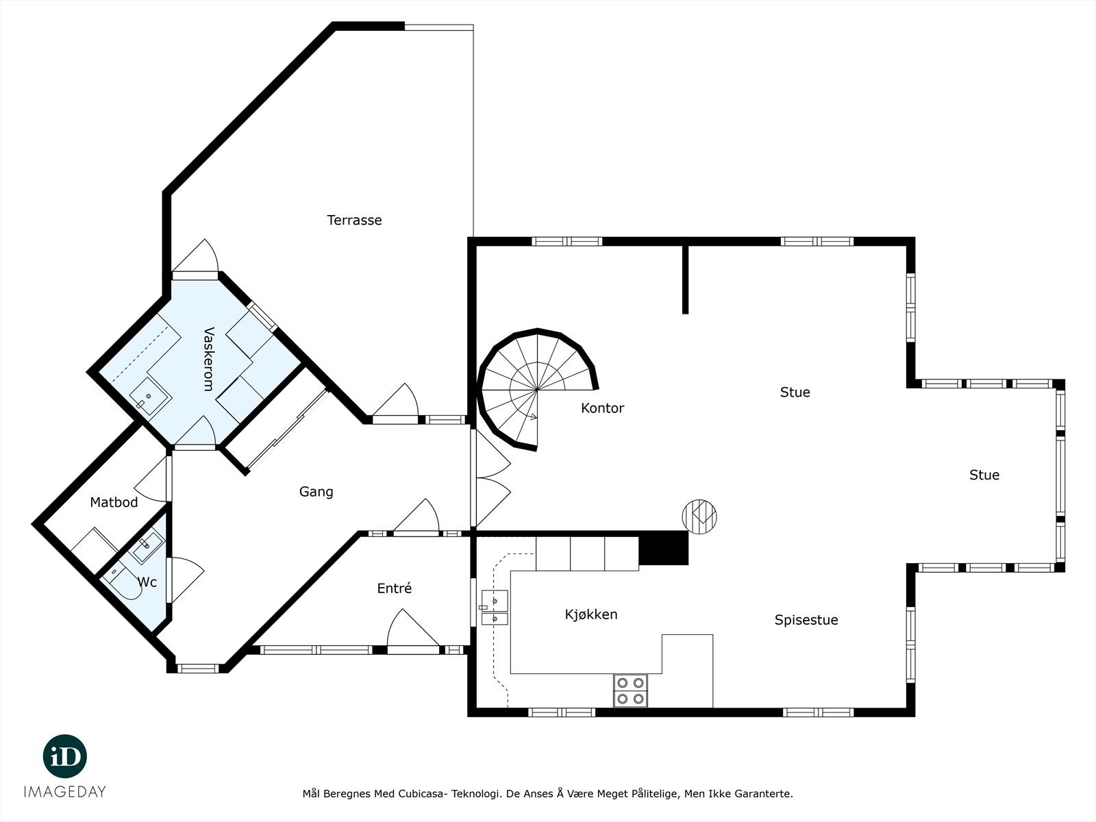 Plantegning hovedetasje Galleribilde