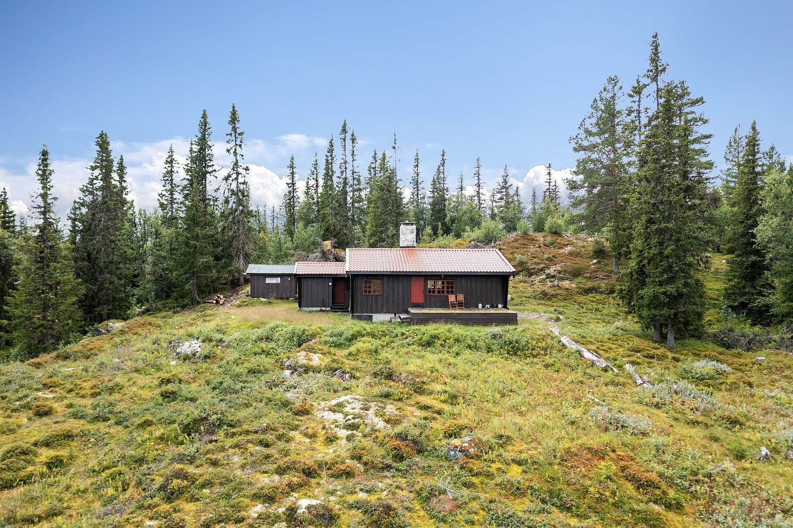 Området består av et flott naturlandskap med fjell, skog og fjellvann. Galleribilde