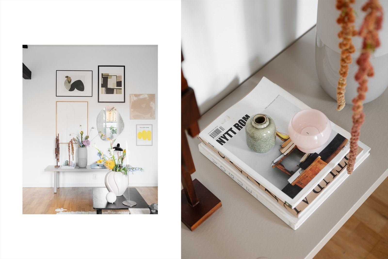 Alle rom har parkett på gulvet med unntak av bad som er flislagt. Galleribilde