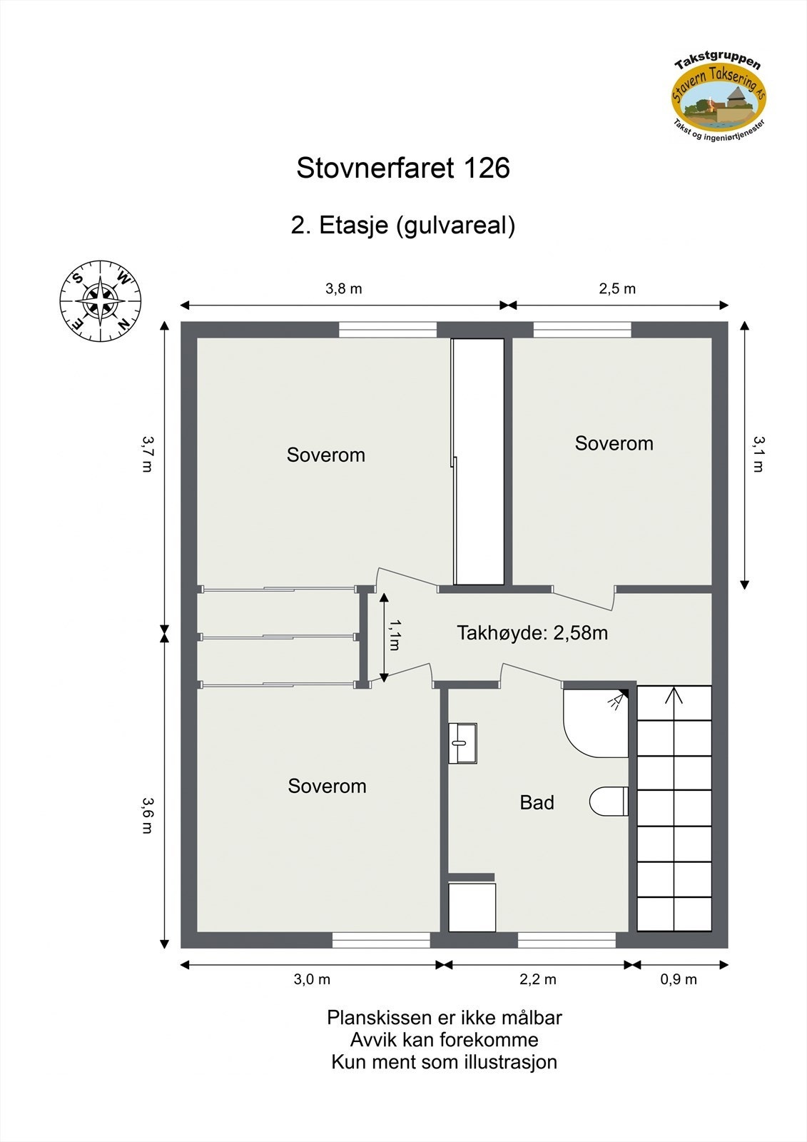 Planskisse 2. etasje Galleribilde