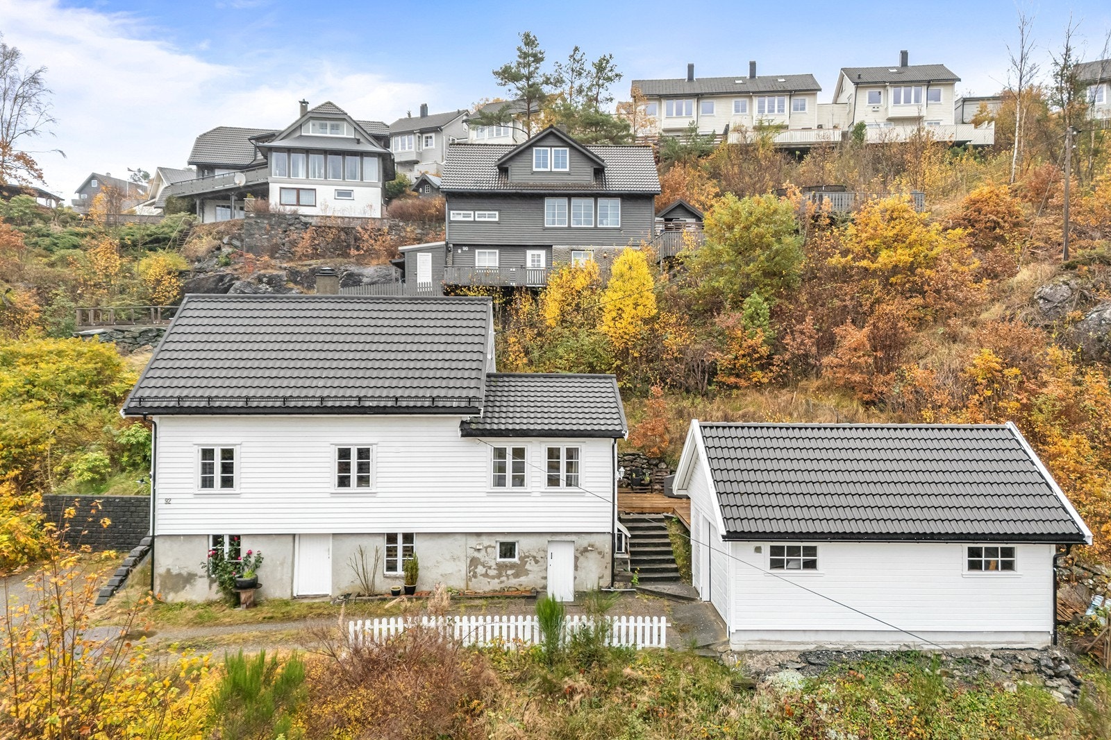 Eiendommen ligger sørvendt og kan skilte med gode sol- og utsiktsforhold. Galleribilde