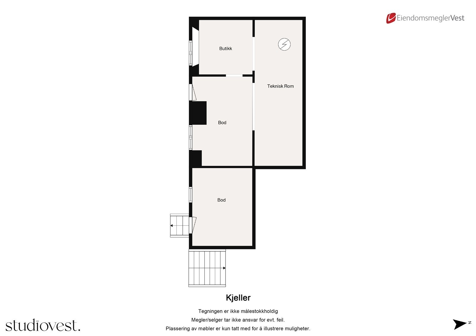 Planløsning kjeller Galleribilde