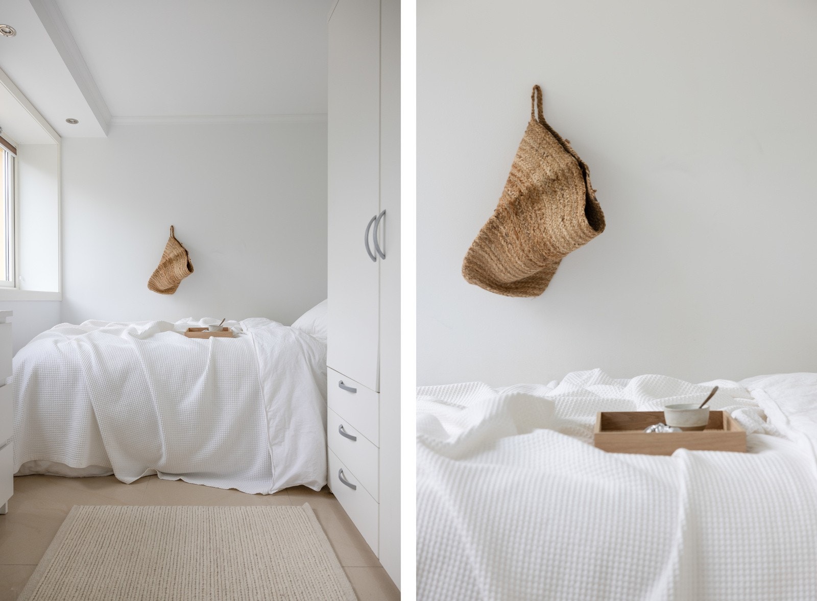 På rommet er det plass til seng, kontorpult og garderobeskap. Galleribilde