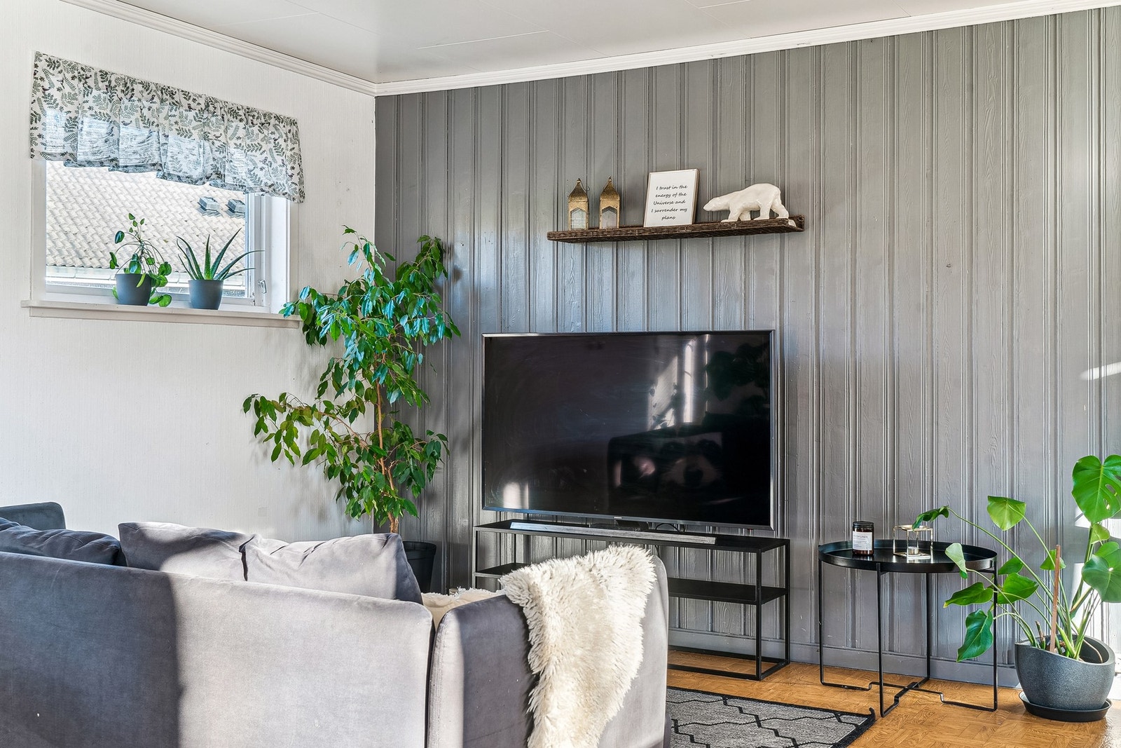 Her har du muligheten til å plassere en større hjørnesofa Galleribilde