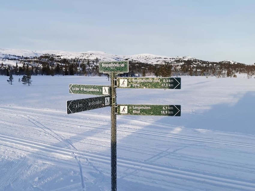 Disse er del av et stort løypenett som strekker seg mot Veståsen på Ål, Myking i Nes og Kikut på Geilo. Galleribilde