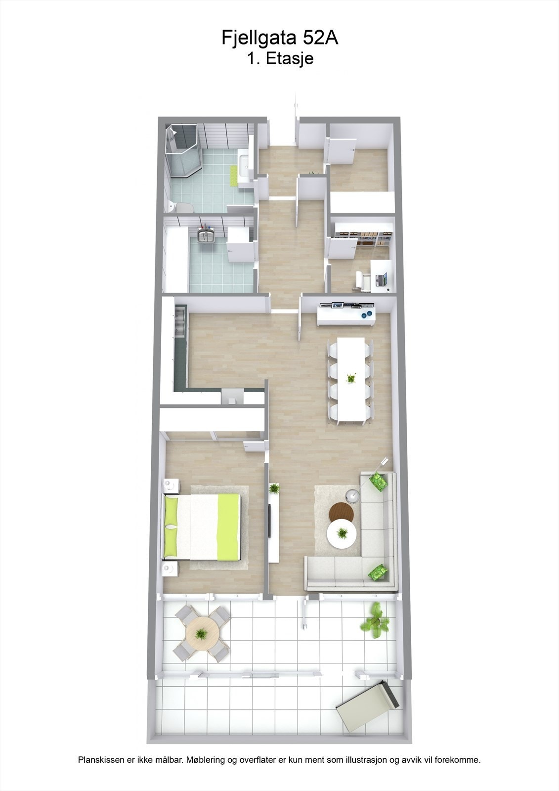 3 D plantegning Galleribilde