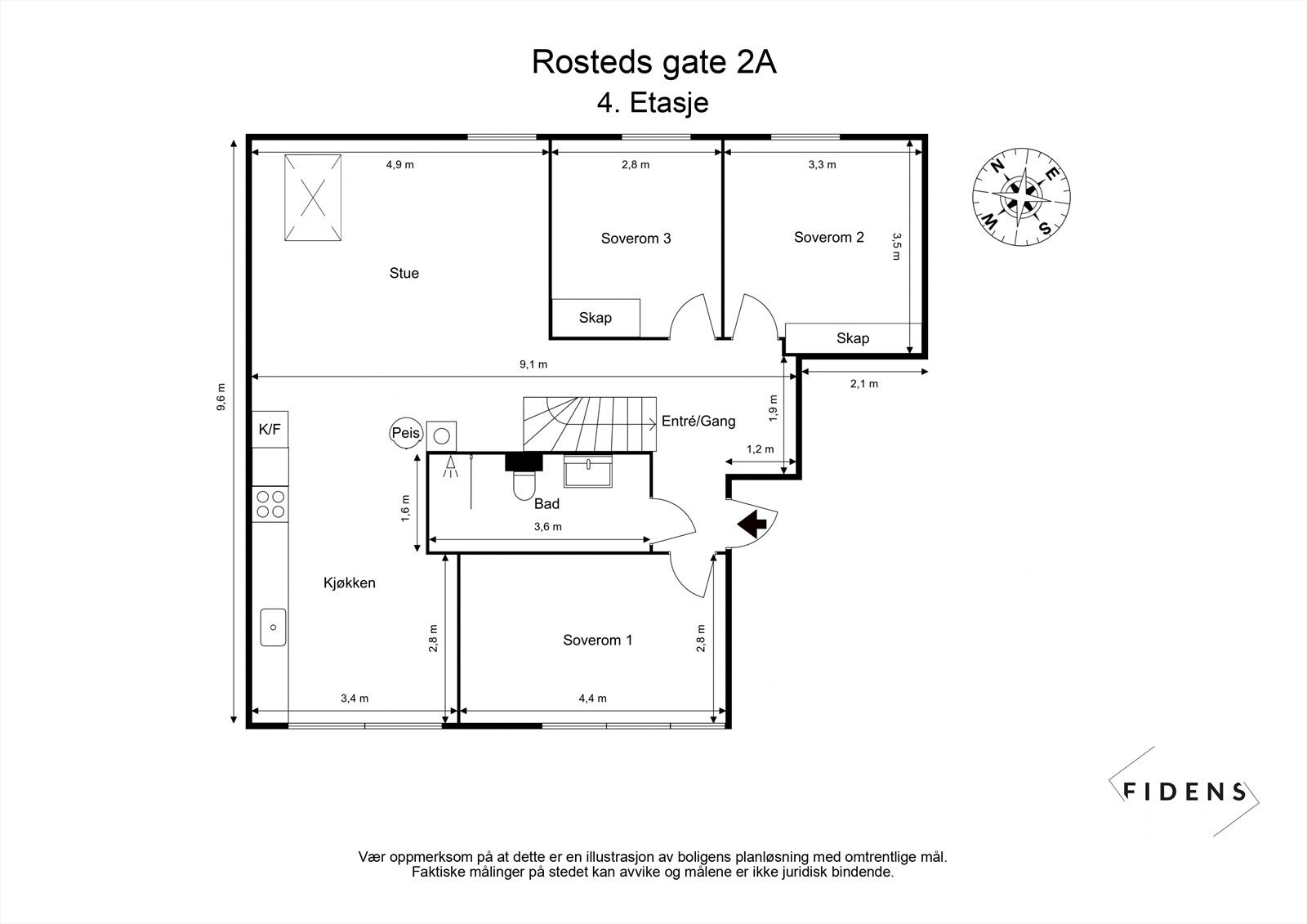 Plantegning Galleribilde