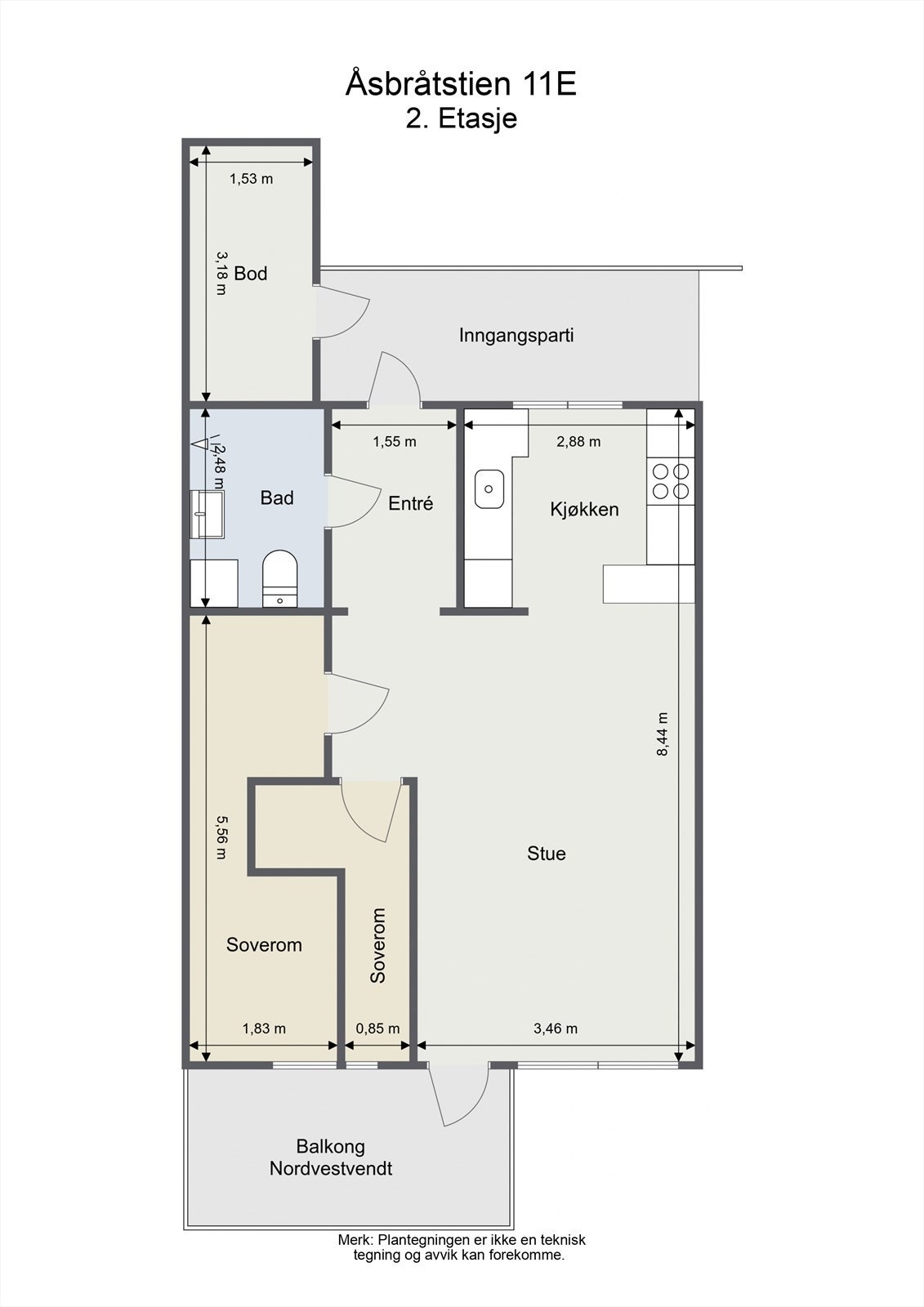 Planskisse Galleribilde