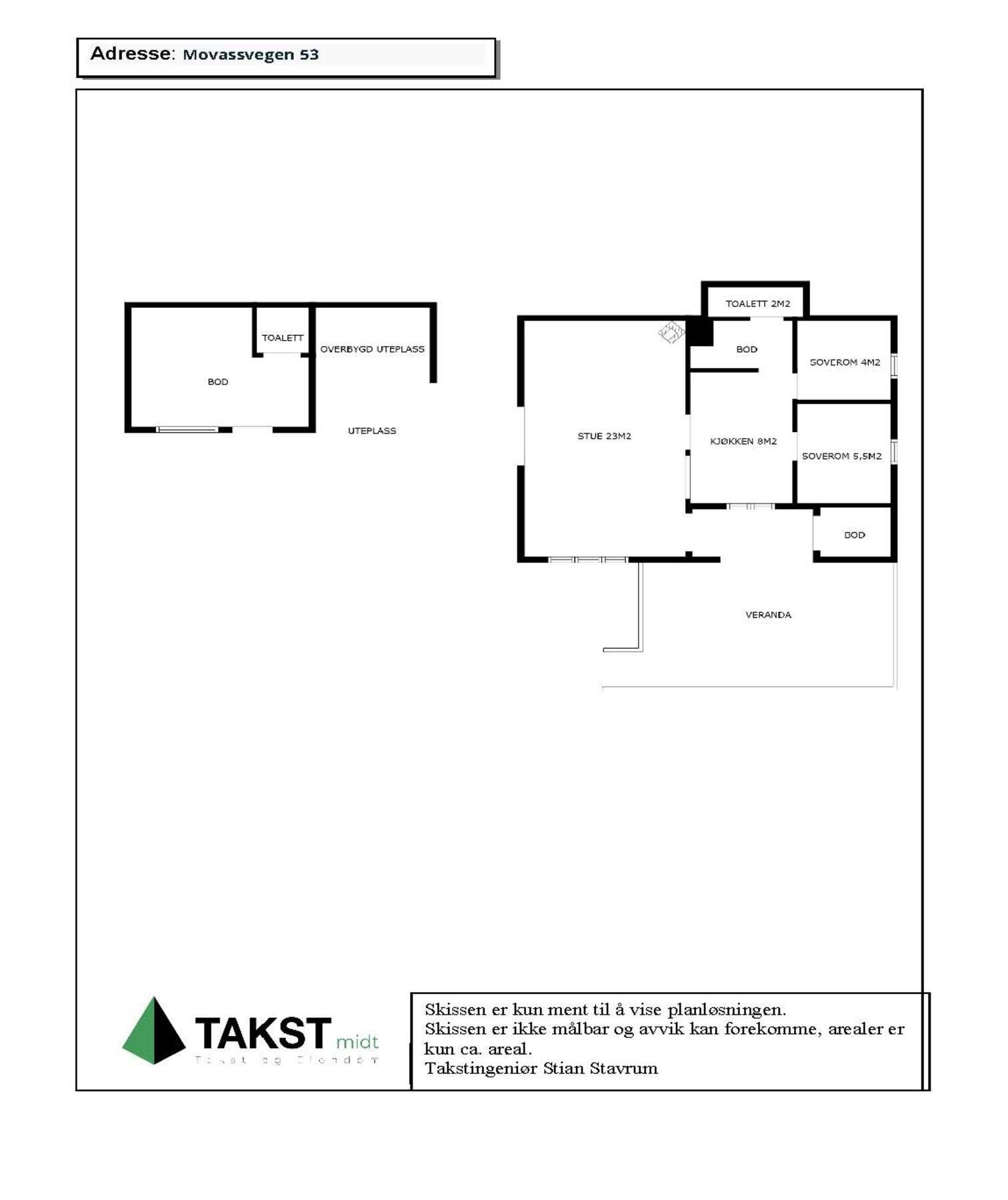 Planskisse Galleribilde