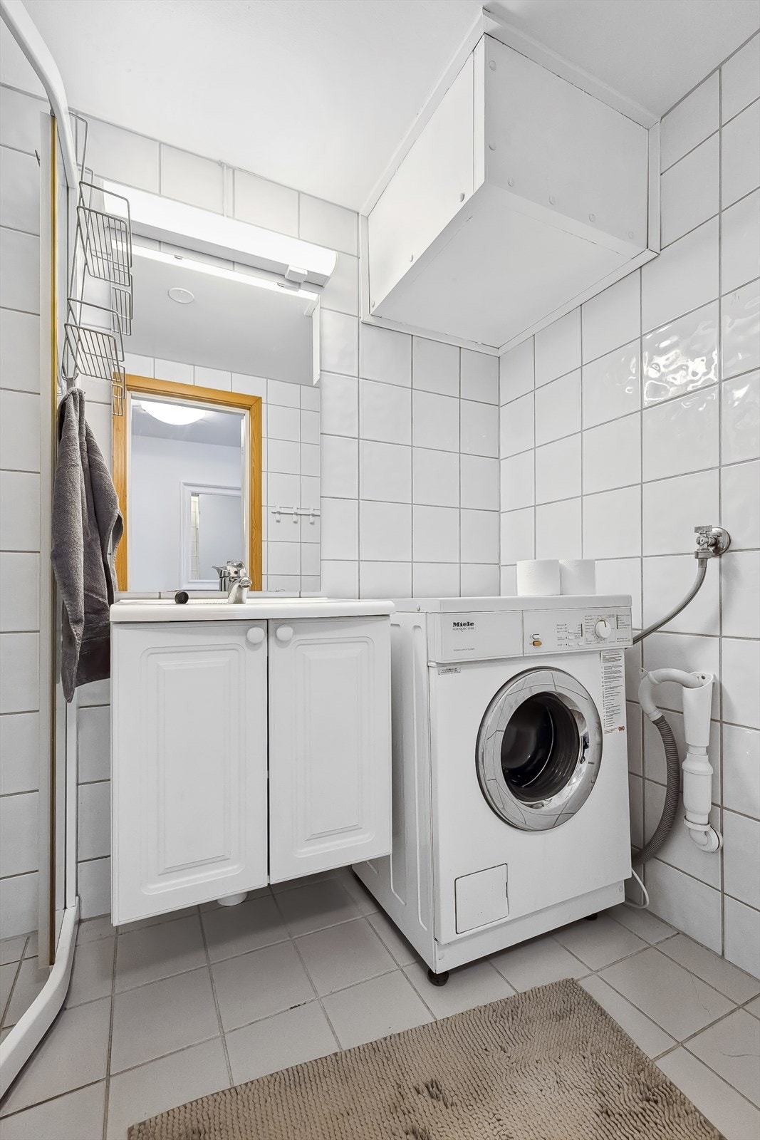 Praktisk med opplegg for vaskemaskin. Galleribilde